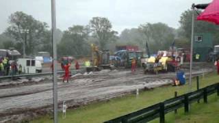 TRACTOR PULLING IN TORRENTIAL RAIN DESPERATE DAN [upl. by Stretch]