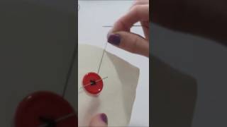 CÓMO COSER BOTÓN A MANO Tutorial completo en mi canal de You Tube coser costura sewingtutorial [upl. by Silenay]