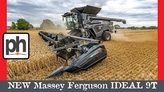 New Massey Ferguson IDEAL 9T Combine Harvester  The first one in the UK [upl. by Eanat]