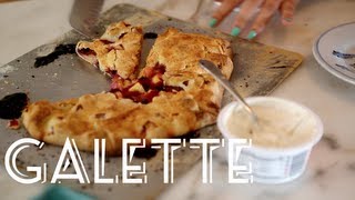 How to make Galette  A free form Fruit Tart Recipe [upl. by Inami]