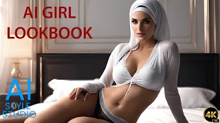 Arabian Glamour Reimagined in AI Art Lookbook Girl Video [upl. by Block317]