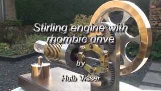 Stirling engine with Rhombic drive [upl. by Anoiek]