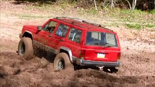 BUK MUD BOG  JUSTINS RED JEEP [upl. by Carthy]