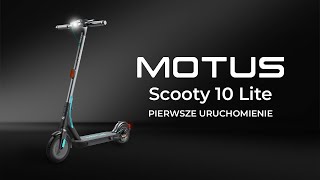 Motus Scooty 10 Lite Gen 5 Unboxing  Pierwsze uruchomienie [upl. by Idieh]