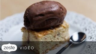 Cuisiner des brownies au chocolat blanc et aux amandes  Zeste [upl. by Euridice528]