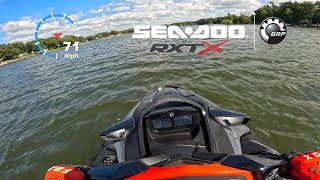 Top Speed Run On A 2023 SeaDoo RXTX 300 [upl. by Emya]