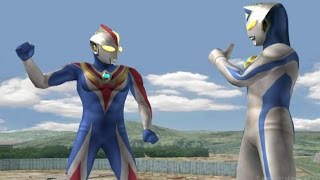 Ultraman Cosmos Future amp Dyna Miracle  TAG Battle Mode ★Play ウルトラマン FE3 [upl. by Chadwick]