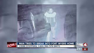 Man Tries to Break into Fort Myers Home [upl. by Flessel322]