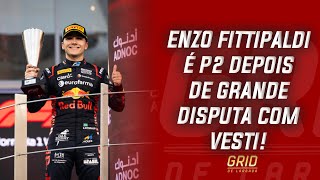 ENZO FITTIPALDI É P2 NA FÓRMULA 2 F2 APÓS GRANDE INÍCIO E DUPLA ULTRAPASSAGEM [upl. by Rodgiva]