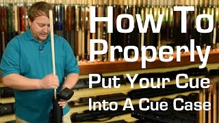 How To Properly Put Your Pool Cue In a Case [upl. by Esdras28]