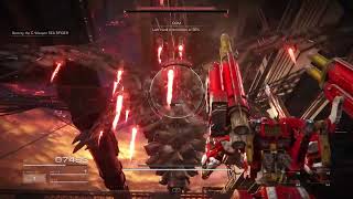 Occams Laser vs Armored Core VI Boss Sea Spider [upl. by Drarig]