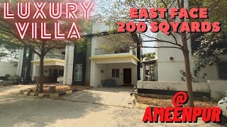 Luxury villa for sale in Ameenpur  Hyderabad [upl. by Tranquada529]