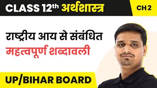 Aggregates Related to National Income  Class 12 Economics Chapter 2 in Hindi  UPBihar Board [upl. by Charlot]