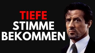 Wie du eine tiefe maskuline Stimme bekommst [upl. by Eilrak]