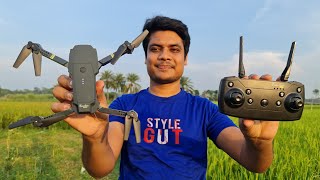 মাত্র ৫৫০০ টাকা HD Camera Drone  DJ1 Drone Unboxing Review amp flying Video Test [upl. by Nnylg]