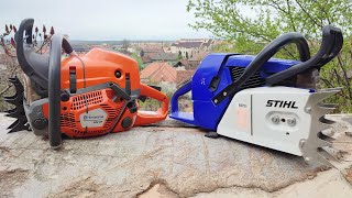 Husqvarna 592xp and FarmerTec G888 quotteam workquot [upl. by Raimund817]