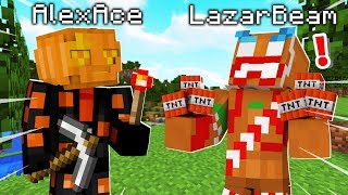 I Taught LAZARBEAM How To Play Minecraft Minecraft Crazy Craft [upl. by Iblehs]