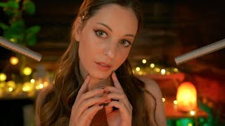 ASMR💛3H GENTLE TONGUE CLICKING W DEEP BREATHINGBLOWING EAR TO EAR💛💛WITH FIREPLACE 🔥🔥NO TALKING [upl. by Gardiner]