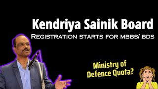 Alert Ministry of Defence Quota MBBSBDS Registration Open [upl. by Triplett]