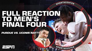 FULL REACTION Purdue amp UConn ADVANCE to the NCAA Mens National Championship 🏆  SportsCenter [upl. by Cassil]