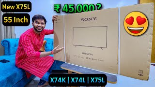 SONY Bravia 55 Inch Smart Google TV Unboxing amp Review 🔥 Best 4k Smart TV 2024 [upl. by Anirav]