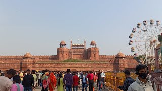 Entering the Red fort Delhi  लाल किले के अंदर जाते समय का दृश्य ।। [upl. by Aratnahs]