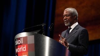 Kofi Annan  The Courage To Change  2013 Skoll World Forum Closing Remarks [upl. by Aymik]