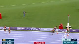 Soufiane El Bakkali wins Mens 3000m Steeplechase Race at Olympics Paris 2024 winning Gold Morocco [upl. by Karon]