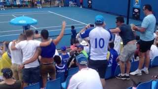 Damir Dzumhur vs Ivan Dodig Bh Navijaci pjevaju sevdalinke [upl. by Niassuh]