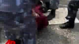 Raw Video Nepal Police Clash With Monks [upl. by Barclay]