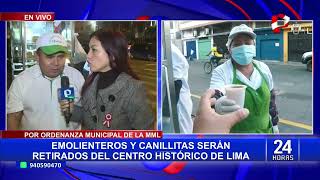 Centro de Lima emolienteros y canillitas serán reubicados por ordenanza municipal [upl. by Blount]