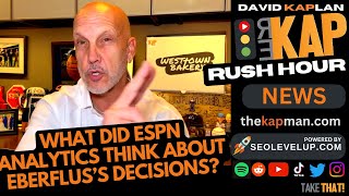 REKAP Rush Hour 🚗 What did ESPN analytics think about Eberfluss decisions [upl. by Yentyrb911]