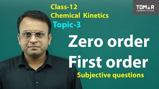 Chemical KInetics Class 12  First order reaction  Zero order  Integrated rate law equation [upl. by Arateehc908]