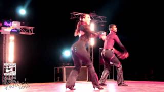 Didier Galvani amp Audrey Sasso  salsa show  Tabarka Salsa Festival 2012 [upl. by Ahterahs]