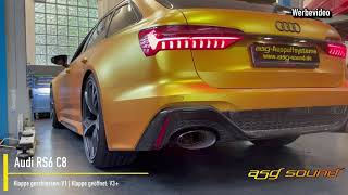 Audi RS6 C8  V1V3  ASG Sound  ASR Component [upl. by Emilio471]