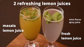 Fresh Lemon amp Masala Lemon Juice Recipes  Lemon Juice  Summer Recipes  Kanchs Cooking [upl. by Topper208]