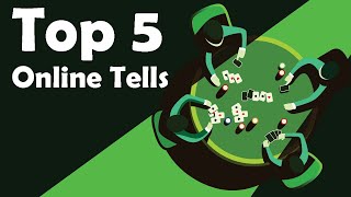 Poker Tells Online – 5 Obvious Bluff Moves ♠️ [upl. by Eadrahs]