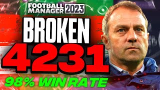 98 Win Rate  Hansi Flicks 4231 Is BROKEN  FM23 Tactics [upl. by Renrag]