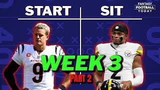 Week 3 Starts amp Sits Part 1 WINNING Lineup Tips amp Players to AVOID  2024 Fantasy Football Advice [upl. by Ogawa]