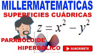 superficies cuadricas🚀paraboloide hiperbolico🏆silla de montarsuperficies cuadraticasvectorial [upl. by Ahsea]