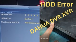 how to fix dahua dvr hard disk Error xvr1b04h xvr1A08 dahua dvr হার্ড ডিস্ক ত্রুটি [upl. by Ettolrahs747]