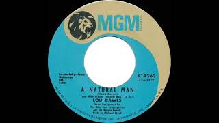 1971 HITS ARCHIVE A Natural Man  Lou Rawls mono 45 [upl. by Anema]