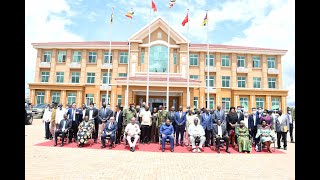 Mozambique President tours Kawumu farm Gen Saleh at Namunkekera Industrial Park [upl. by Hgielrebmik419]