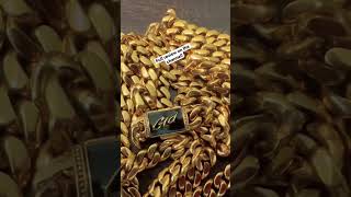 6mm gold Cuban review shorts [upl. by Molohs527]