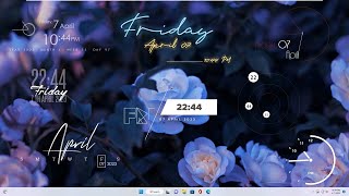 Time skins and Clock skins  Rainmeter [upl. by Mila]