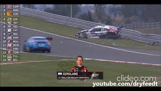 WTCR Slovakiaring 2020 Girolami Big Crash Race 2 [upl. by Nois]