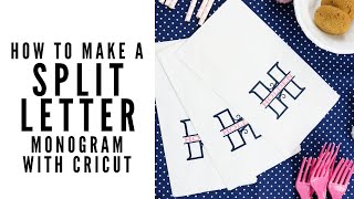 How to Make a Split Letter Monogram [upl. by Morrie]