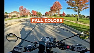 Riding through fall colors  Triumph Bonneville T120 [upl. by Akemaj687]