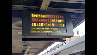 NMBS  SNCB omroep  announcement S1 Brussel amp Nijvel  AntwerpenBerchem BE [upl. by Adolphe]