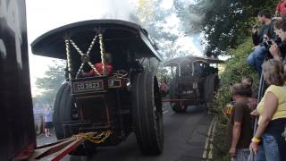 Showmans Engines Climb Hill Out of Brixham [upl. by Einahpehs337]